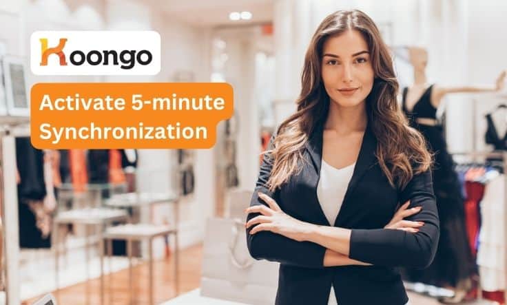 Koongo: Aktiviere die 5-Minuten-Synchronisation